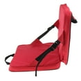 thumbnail image 3 of Portable Stadium Seat Cushion with Backs Folding Bleacher Seats Cushion red, 3 of 8