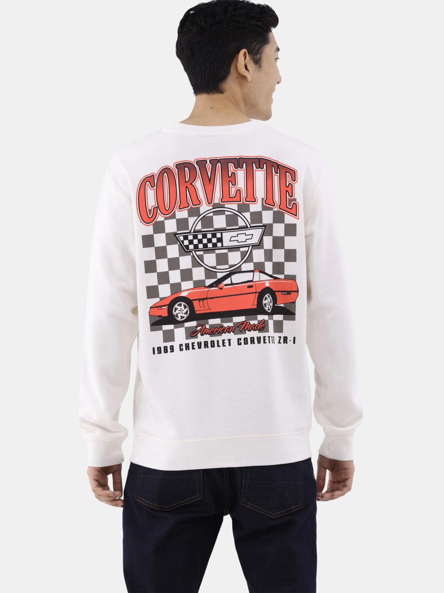 Corvette Men's and Big Men's Graphic Crewneck Sweatshirt, Sizes XS-3XL