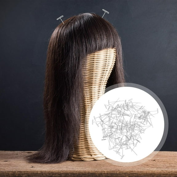 COSMOBETTY 150Pcs T Pins For Wig Styling And Fabric Cubicle Walls Tbar Head