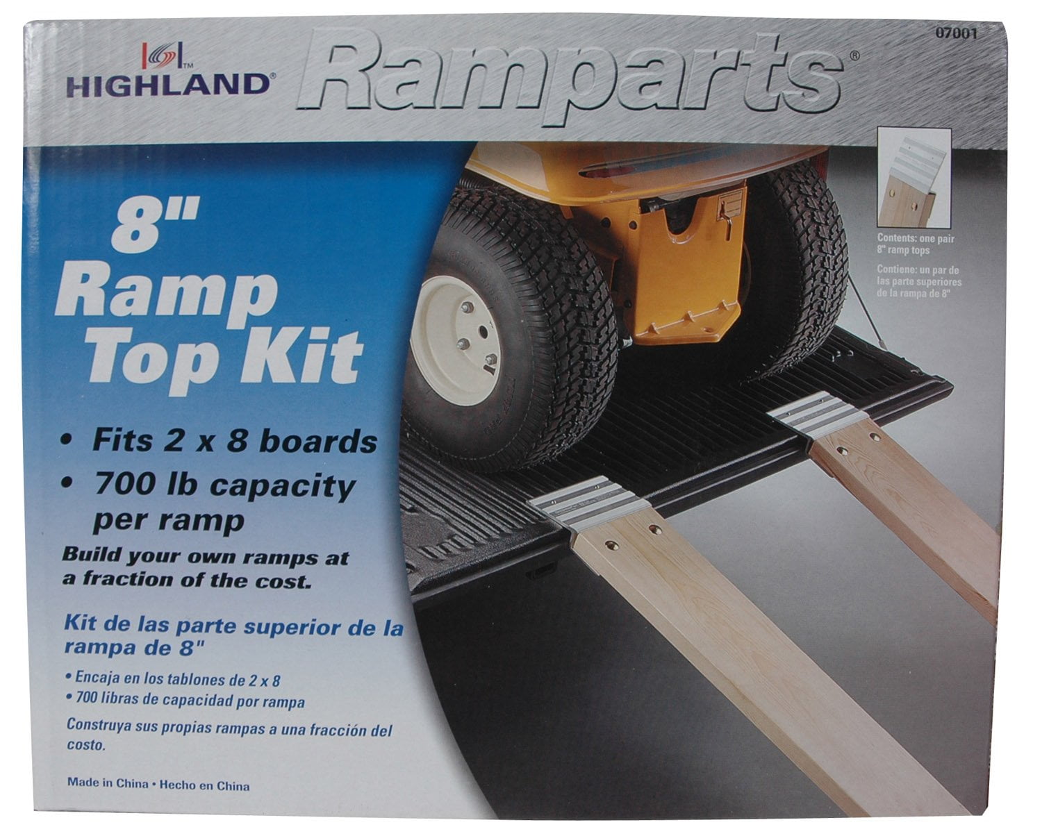 Ramparts 8 Professional Series Aluminum Ramp Top Kit Highland 2 Piece