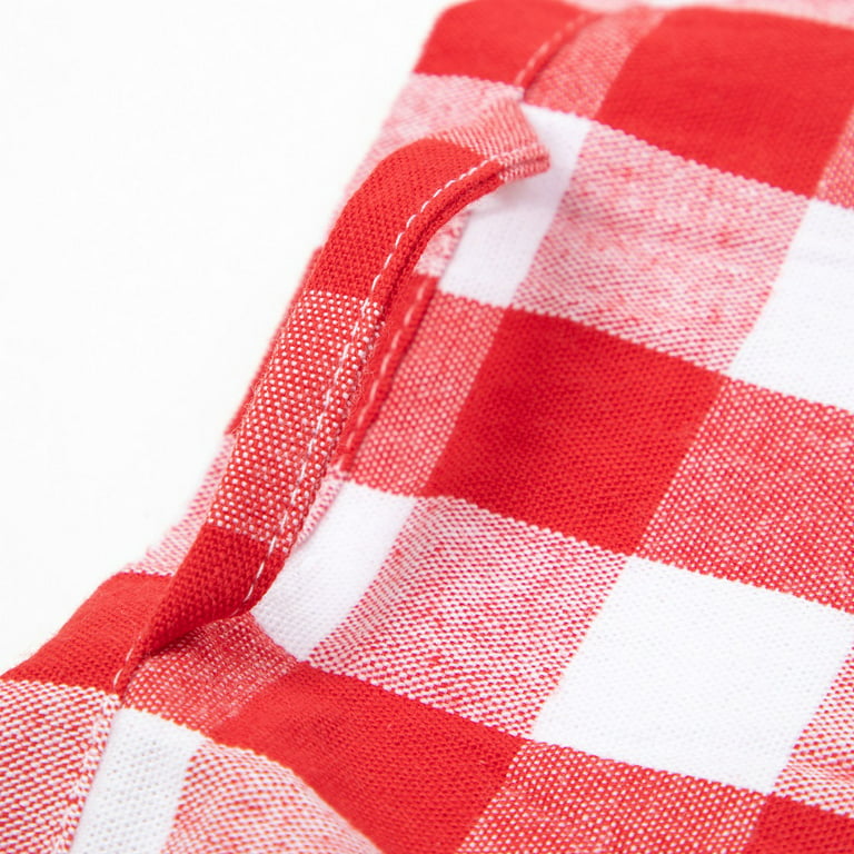 fillURbasket Burgundy Farmhouse Kitchen Towels Set of 3 Striped  Buffalo Checked Plaid Dish Towels Red and Tan Towels for Decor Dishing  Drying Cotton 15”x25” : Clothing, Shoes & Jewelry