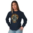 thumbnail image 4 of North Dakota Peace Garden State Map Long Sleeve TShirt Men Women Brisco Brands S, 4 of 6