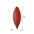 thumbnail image 3 of Vickerman M183265M 8 in. Burgundy Matte Line Finial Ornament  4 per Bag, 3 of 3