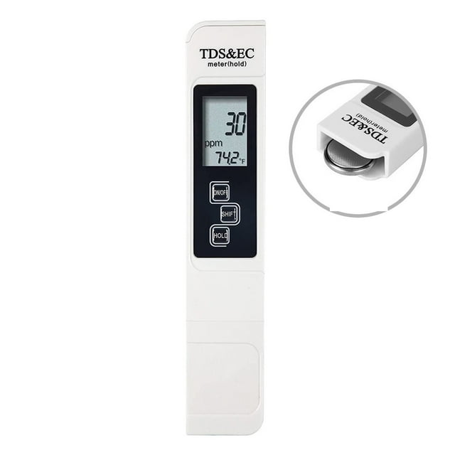 High Accuracy TDS Meter Digital Water Tester Digital 0-14 PH Meter Tester 0-9990ppm TDS&EC LCD Water Purity PPM Aquarium Filter