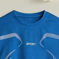 thumbnail image 7 of Tween Boy 11-13T Athletic Outfit Sets Boys, Short Sleeve 2 Piece Summer T-Shirts with Shorts Football Gibobby,11-12 Years,Blue, 7 of 7