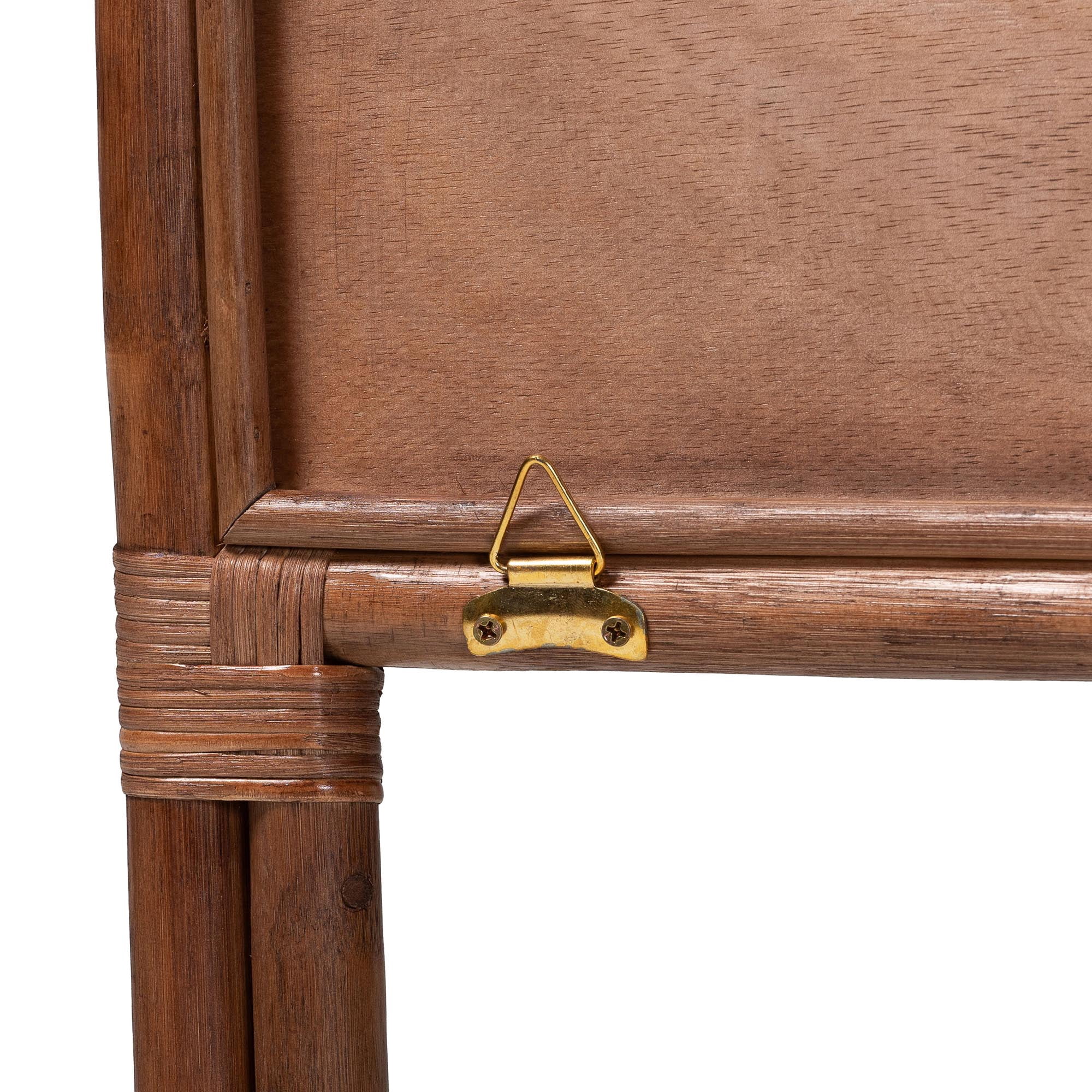 bali & pari Elettra Boho Standalone Headboard, King, Dark Brown
