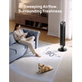 thumbnail image 5 of DREO 42" Tower Fans for home, Standing Bladeless Fan with Remote, 90° Oscillating Fan with LED Display, 12H Timer, 6 Speeds, 4 Modes, 26 ft/S High Velocity, Ultra Quiet Bedroom Fans, 5 of 7