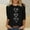 Black, variant on EchfiProm Shirts for Women Heart Printed T-Shirt Casual 3/4 Sleeve Valentines Day Elegant Pink Ladies Top