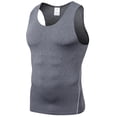 thumbnail image 4 of Afdoent Tank Tops Men Performance Athletic Compression Tank Top For Workout Basketball Gym Running Fitness Sleeveless Shirt Wicking Activewear Summer Outings, 4 of 4