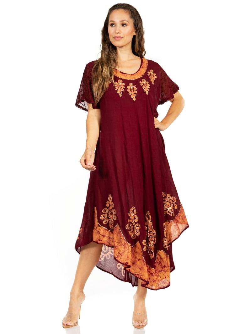 knee length dresses for ladies Women's Batik Grace Dress - Scarlet Peacock main image 0
