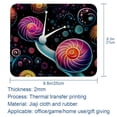 thumbnail image 5 of Snail Square Desk Pad Mouse Mat Gaming Mousepad, 8.3x9.8 Inch, Non-Slip Rubber Bottom, Printed, Suitable for Office and Gaming, 5 of 6