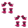 thumbnail image 3 of Zapatos antideslizantes para mascotas Methold 4 Uds. botas de lluvia impermeables rosa roja 3, 3 of 6