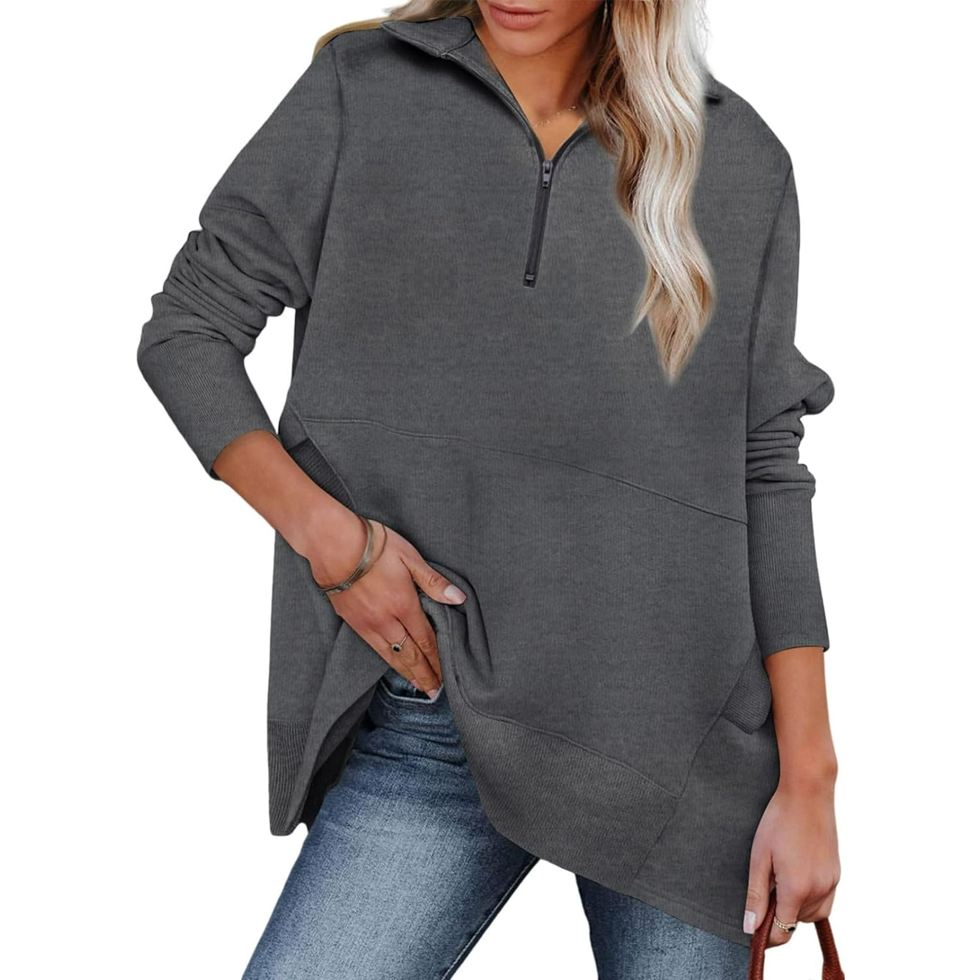 Half zip up jackets best sale