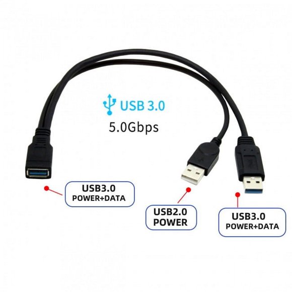 Usb Y Cable Power