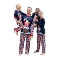 thumbnail image 2 of KOMOO Family Christmas Pjs Matching Sets Elk Letter T-Shirt Plaid Pants Suit Sleepwear Nightwear Family Pajamas, 2 of 9