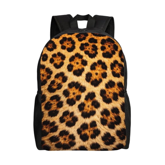 Animal Leopard Backpack Full Front Print Travel Laptop Bag for Men and Women