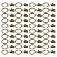 thumbnail image 2 of Paquete de 40 Clips Cortina Vintage, Anillo Cortinas Resistente a la OxidacióN Metal Fuerte con Clip Color Bronce, 2 of 5