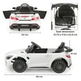thumbnail image 3 of VOLTZ TOYS Licensed Mercedes-Benz AMG GTR 12V Kids Ride On Car - Electric Sports Car with Remote Control, LED Lights & Music - White, 3 of 7