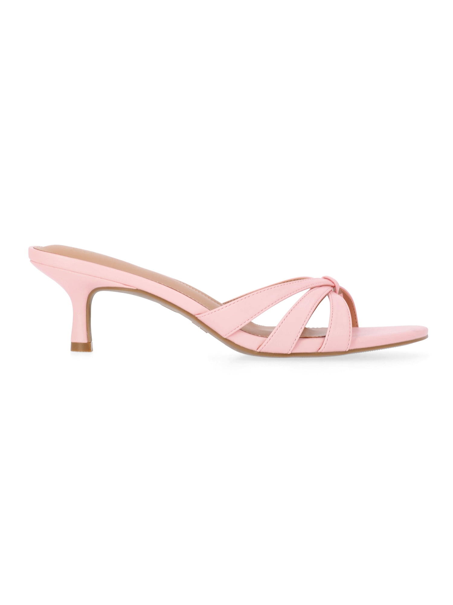 Time and Tru Women's Kitten Heel Mule Sandals