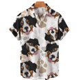 thumbnail image 3 of Camiseta informal vintage con estampado de animales hawaianos para hombre, camisas de manga corta con estampado de leopardo en 3D, blusas estilo Harajuku para fiestas navideñas, 3 of 5