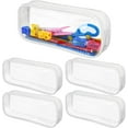 thumbnail image 2 of 5 Pack Clear PVC Zipper Pencil Pouch, Pen Pencil Case Makeup Pouch, Large Capacity Pencil Bag for Office Stationery Travel Storage, 2 of 8