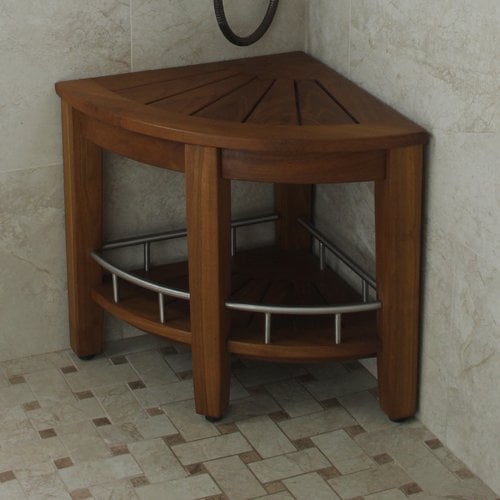 Aqua Teak Corner Shower Seat