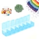 thumbnail image 1 of Caja De Plástico De 7 Rejillas, Pequeña Y Compacta Caja De Reembalaje De Viaje De 7 Rejillas Pequeñas Resistente A La Corrosión Para Herramientas De Pintura Para Piezas De Arte, 1 of 7