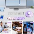 thumbnail image 6 of TECKNET BASICS Cloud Ergonomic Mouse Pad with Wrist Rest, Memory Foam Support & Non-Slip Base for Pain Relief, Office & Gaming，Gradient Purple, 6 of 7