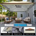 thumbnail image 5 of COBIZI 12x20 Pop-up Gazebo Patio Gazebo Outdoor Gazebo Canopy with Mosquito Netting Patio Tent Backyard Canopy with 2-Tiered Vented Top 3 Adjustable Height and 144 Square Ft of Shade, Beige, 5 of 5