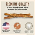 thumbnail image 3 of Cadet Gourmet Pork Hide & Chicken Twist Sticks 5 Inch (22 Count), 3 of 9