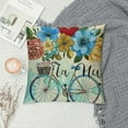 thumbnail image 2 of Awypu Pillow Covers  Hydrangea Flower Market Bicycle Floral Spring Summer Pillows Decorative Throw Pillows Cushion Case Farmhouse Decor for Couch Sofa, 2 of 5