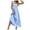 Blue, variant on IROINNID Women's Summer Sleeveless Scoop Neck Casual Flowy Swing Beach Dresses A-Line Solid Color Dress