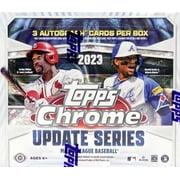 MLB 2023 Chrome Update Series Baseball Trading Card HOBBY JUMBO Box (3 Autographs!)
