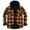 Yellow, variant on cllios Men's Sherpa Lined Flannel Shirt Jackets,Winter Thick Warm Coat Drawstring Long Sleeve Plaid Hooded Jacket Casual Snap Front Fleece Jacket