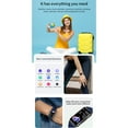 thumbnail image 3 of Graflsoa H80 Smart Fitness Tracker with 1.47" Touchscreen, IP67 Waterproof, 25-Day Battery, 20+ Sports Modes, Customizable Watch Face, Compatible with Android/iOS, Black Steel Strap, 3 of 7