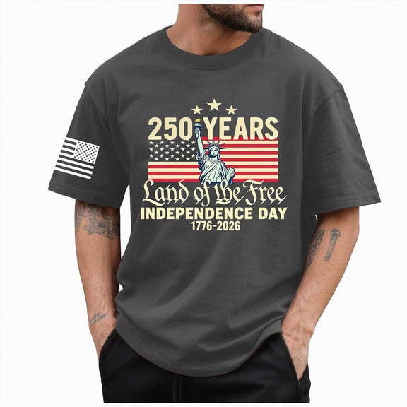 Duqingm Mens American Flag Shirt Patriotic USA Flag Fighter Jets Boys 4th of July T-Shirt Dark Gray,XL