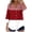 Wine, variant on Fewfanhot Women Gingham Plaid 3/4 Sleeve Blouse, Notched V‑Neck Button Front Tunic Top, Loose Fit Casual Shirt for Ladies