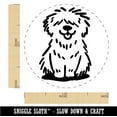thumbnail image 2 of Shaggy Dog Sheepdog Sketch Fluffy Hairy Pet Rubber Stamp for Scrapbooking Crafting Stamping - Medium 1 Inch, 2 of 7
