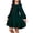 Army Green, variant on Girls Long Sleeve Ruffled A Line Dress Army Green Casual Party Square Neck Bow Back Dresses for Kids Ages 6-12,Size 4-5T