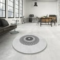 thumbnail image 4 of Ahgly Company Machine Washable Indoor Rectangle Transitional Platinum Gray Area Rugs, 2' x 3', 4 of 7