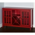 thumbnail image 5 of Simple Living  Portland Glass Wine Buffet/Sideboard Red, 5 of 8