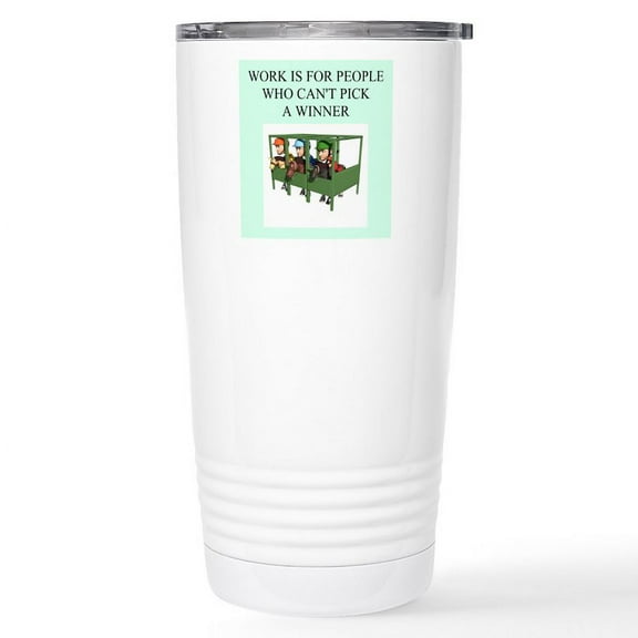 CafePress - Horse Racing Gifts T Shirts Stainless Steel Travel - Insulated Stainless Steel Travel Tumbler 20 oz.