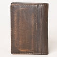 thumbnail image 4 of AMERICAN TANNER Genuine Leather Hand Burnished Bifold Wallet For Men Women H4.25 X W3 X D0.5, 4 of 6