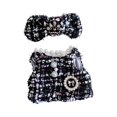 thumbnail image 3 of Ropa de Muñeca de Felpa perfecl Conjunto de Falda de Dibujos Animados 15cm Negro, 3 of 7