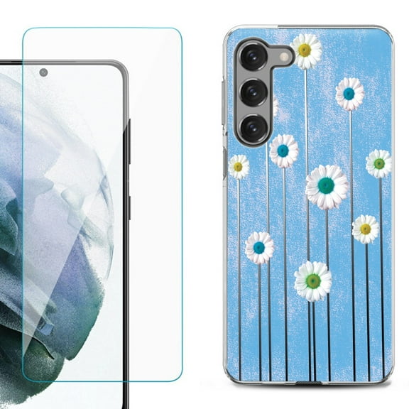 Shockproof Fashion Phone Case for Samsung Galaxy S23 5G, by OneToughShield ® - Daisy Sky