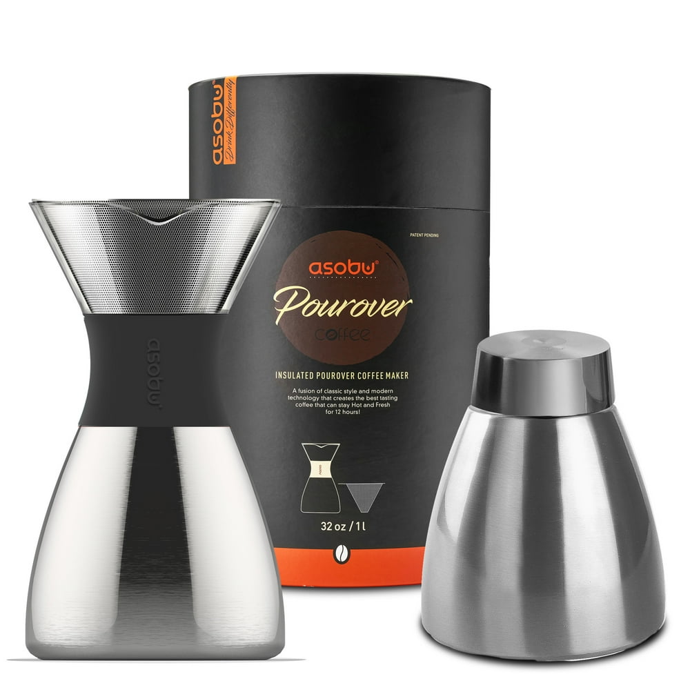 Asobu Insulated Pour Over Coffee Maker (32 oz.) DoubleWall Vacuum