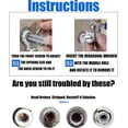 thumbnail image 2 of Broken Faucet Removal Tool,Stripped Screw Extractor,Broken Pipe Extractor Tool,Pipe Extractor Set,Easy out Screw Extractor Set pipe Extractor Set,Broken Faucet Extractor, 2 of 6