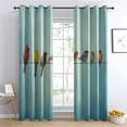 thumbnail image 2 of Birds on Wire Blackout Curtains for Bedroom Living Room, Bird Curtains and Home Decor, Birds on a Wire Window Curtains, Thermal Room Darkening Grommet Drapes 53"W x 63"L (Pack of 2), 2 of 6