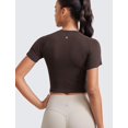 thumbnail image 2 of Remera CRZ YOGA sin costuras, corta, manga corta, marrón, XS, 2 of 4