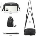 thumbnail image 5 of KAWELL Crossbody Bags for Women Genuine Leather Shoulder Purse Cross Body Bag with Wristlet Top Zipper, 5 of 7